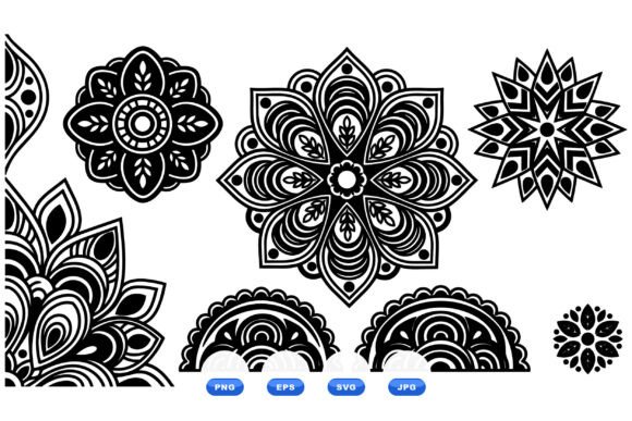 Download Boho Mandala SVG Clipart Set - Boho Collection