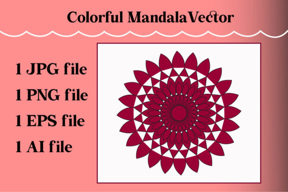 Download Colorful Mandala Vector Pattern Art - Vector pattern Collection