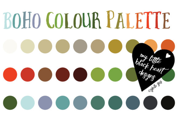 Download Freebie: Boho Colour Palette - Boho Collection