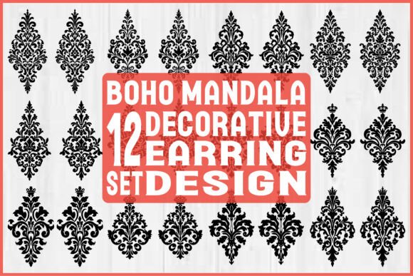 Download Boho Mandala Earring SVG Bundle - Boho Collection