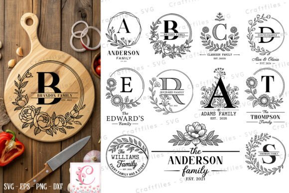 Download Personalized Floral Letter Monogram SVG - Personalized Collection